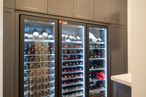 Barossa profile in graphite cabinetry and integrated wine fridges.