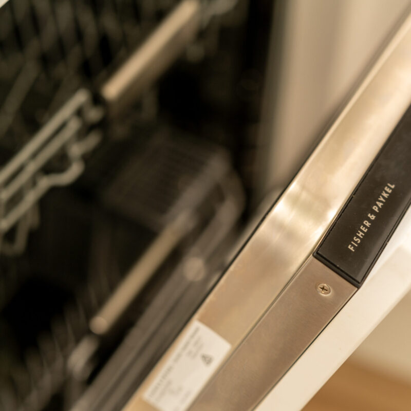 Fisher and Paykel dishwasher open door panel.
