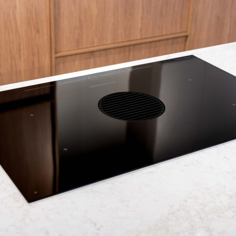 Fisher & Paykel cook top featuring a down draft.